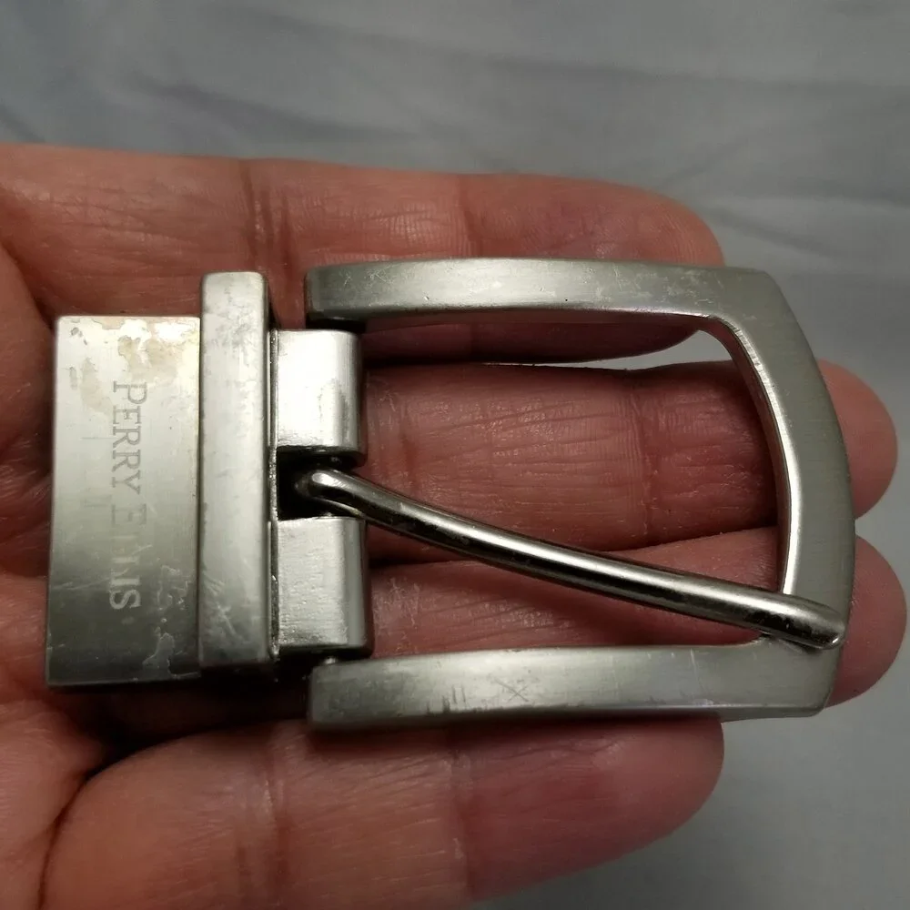 Vintage‎ Belt Buckle Perry Ellis Dress Up Pin Buckle Clamp Screws Closure Unisex